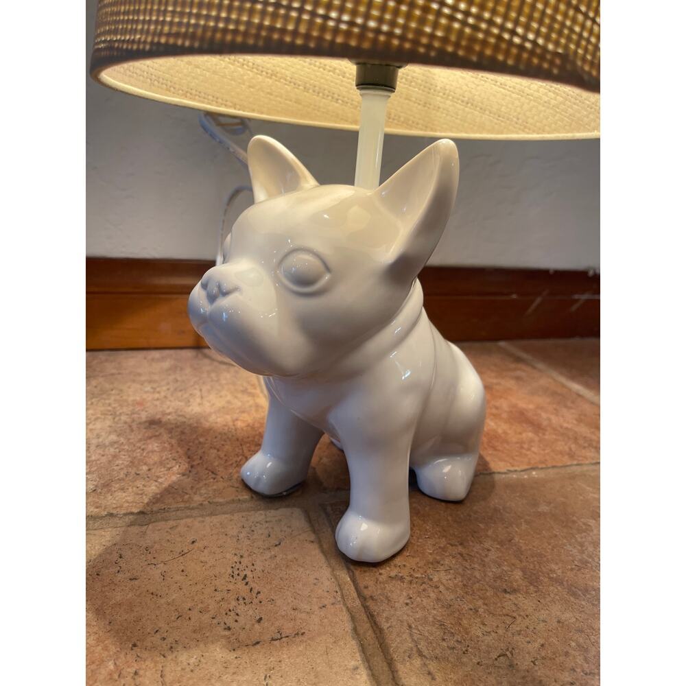 Bulldog ceramic lamp - Picture 3 of 8